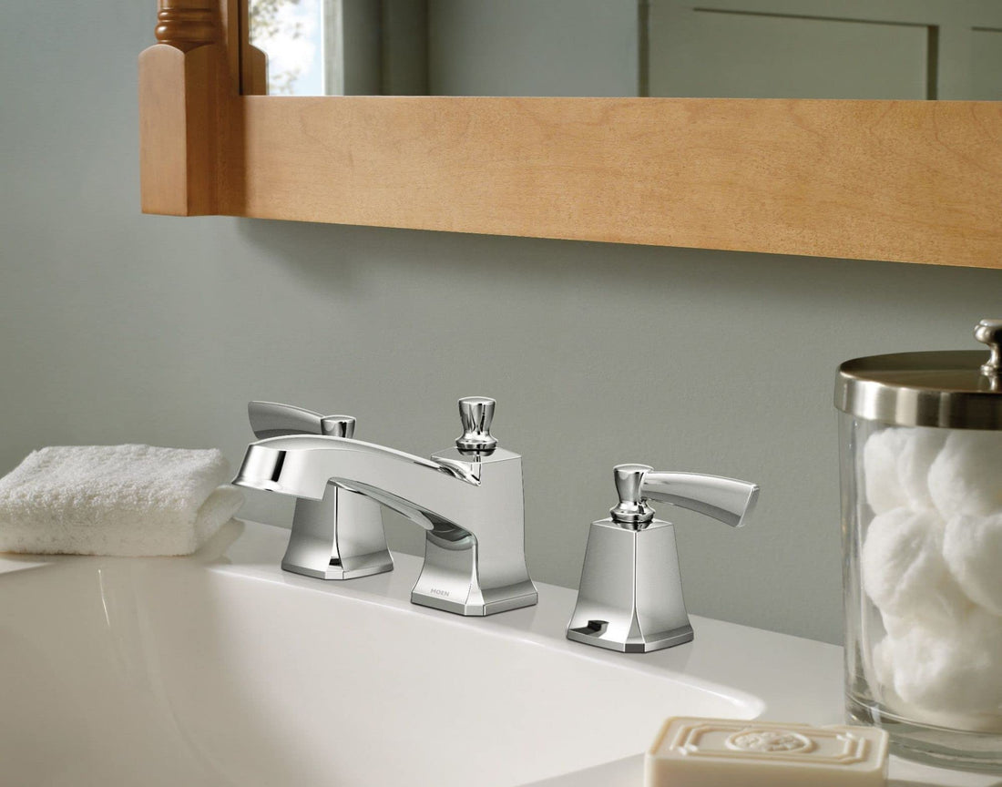 MOEN Conway 84926 Two Handle Widespread Bathroom Sink Faucet in Chrome (Valve Included)