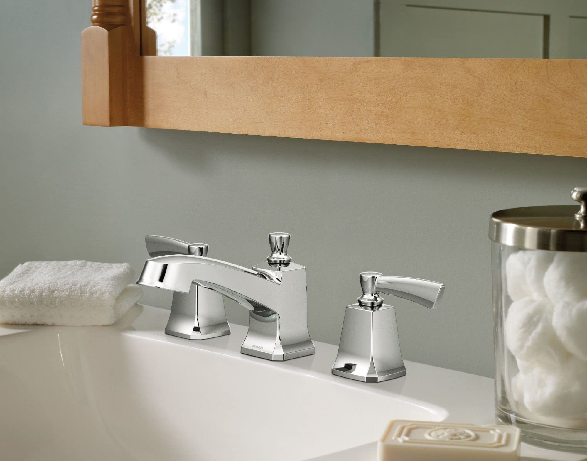 MOEN Conway 84926 Two Handle Widespread Bathroom Sink Faucet in Chrome (Valve Included)