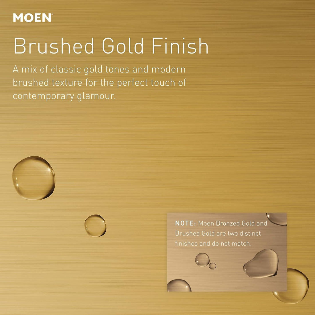 MOEN Voss UT3692BG One Handle Shower Trim Kit in Brushed Gold (Valve Required)