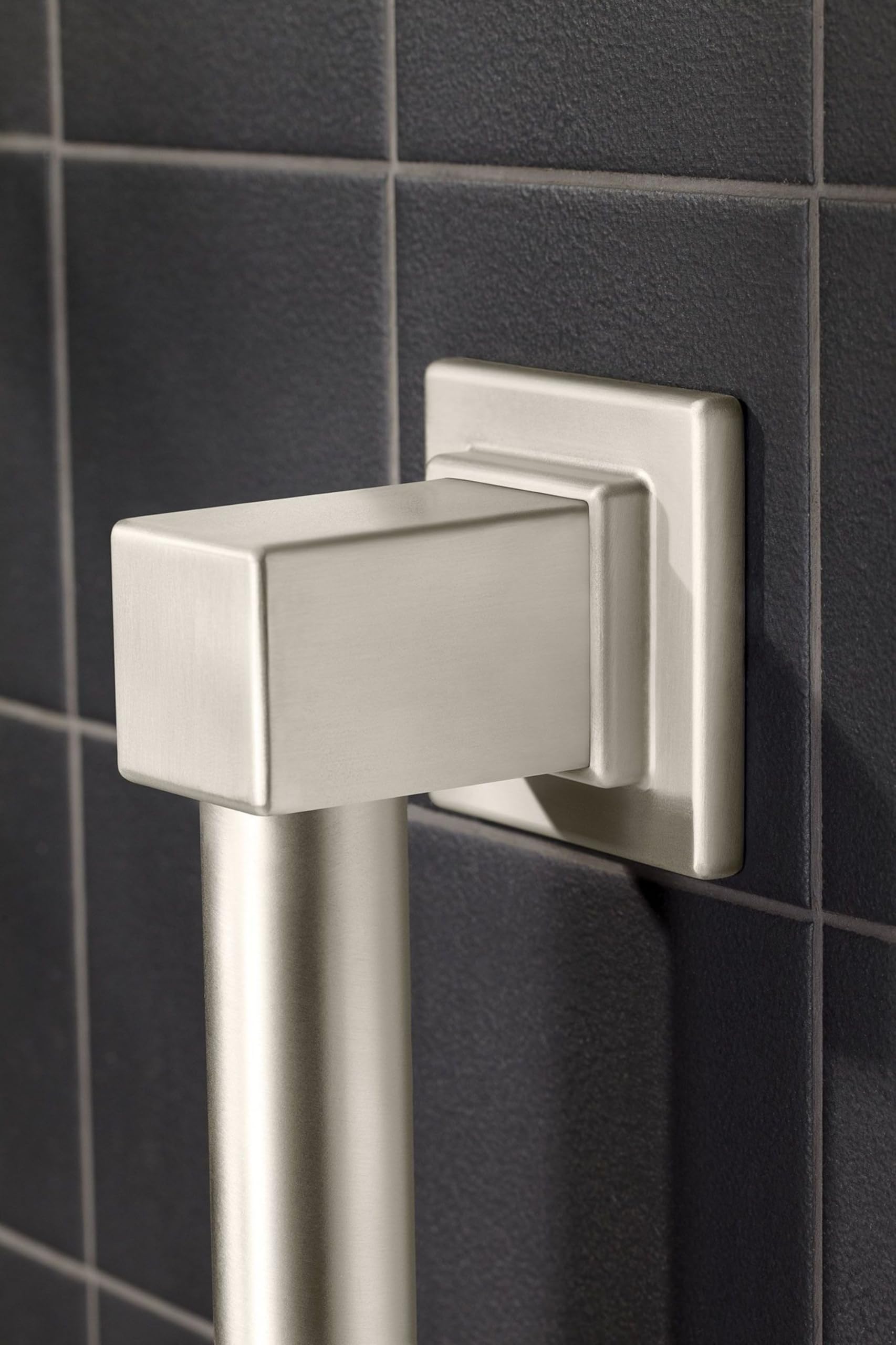 Moen YG8812BN Bathroom Safety 12-Inch Stainless Steel Modern Bathroom Grab Bar, Brushed Nickel