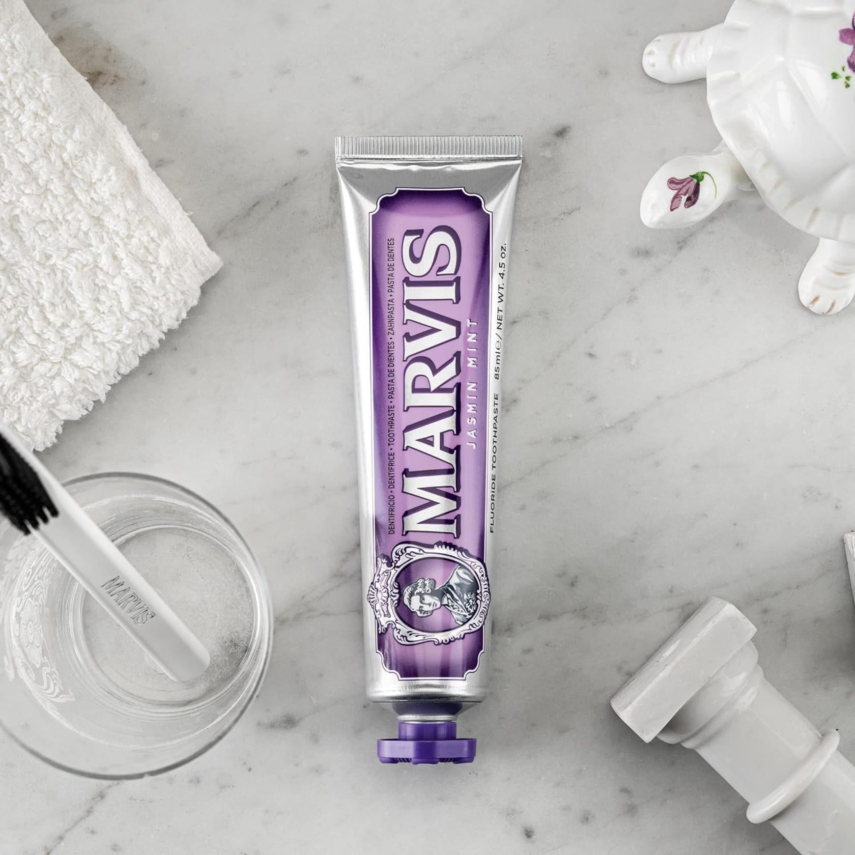 Marvis Toothpaste Whitening Mint, Licorice, Sinuous Lily, Vegan Cruelty-Free 85 ml