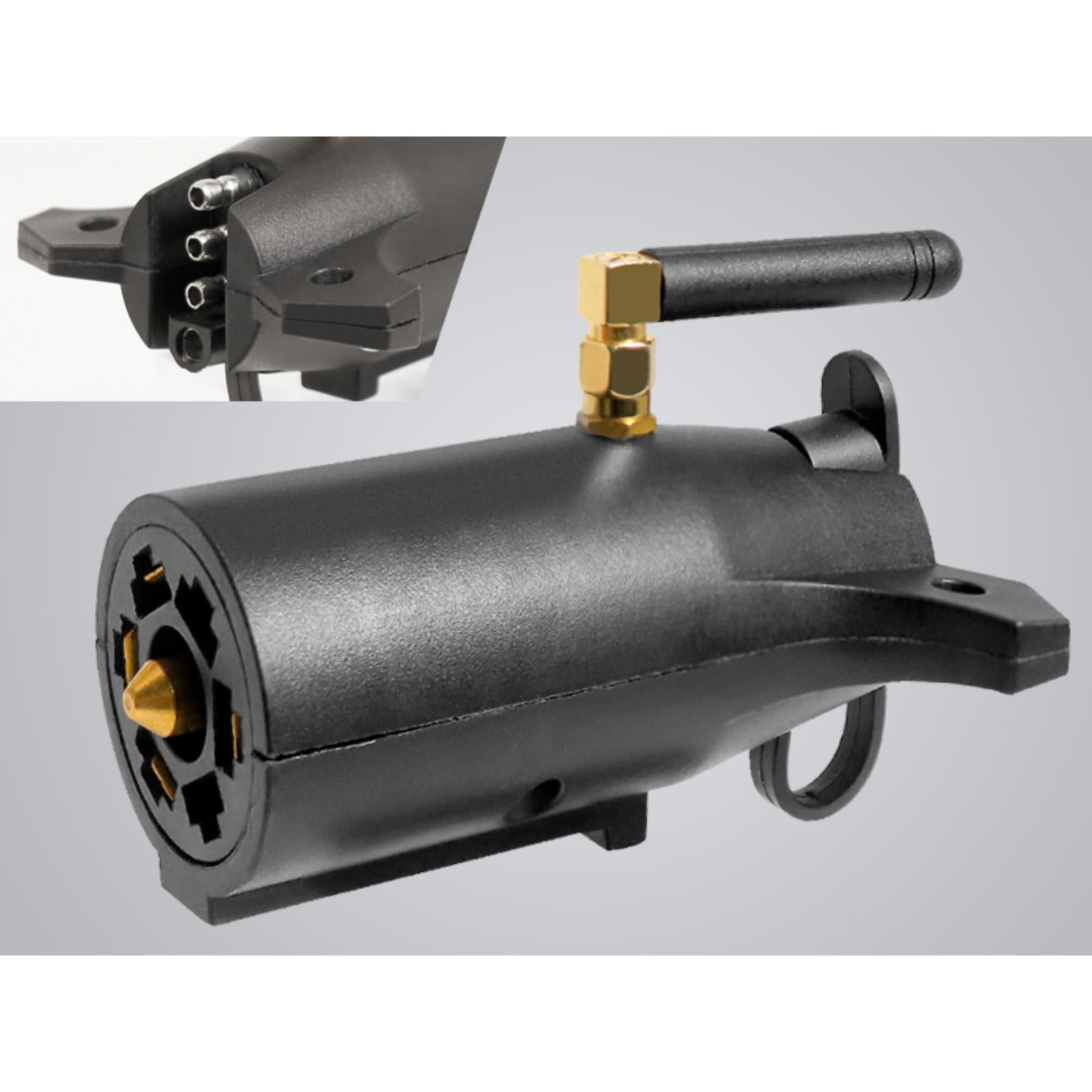 AgriEyes USB-C Wireless Trailer Tow Lights with Adjustable Magnetic Base, Rechargeable LED Kit with Retroreflectors for Truck, RV, Boat, Caravan