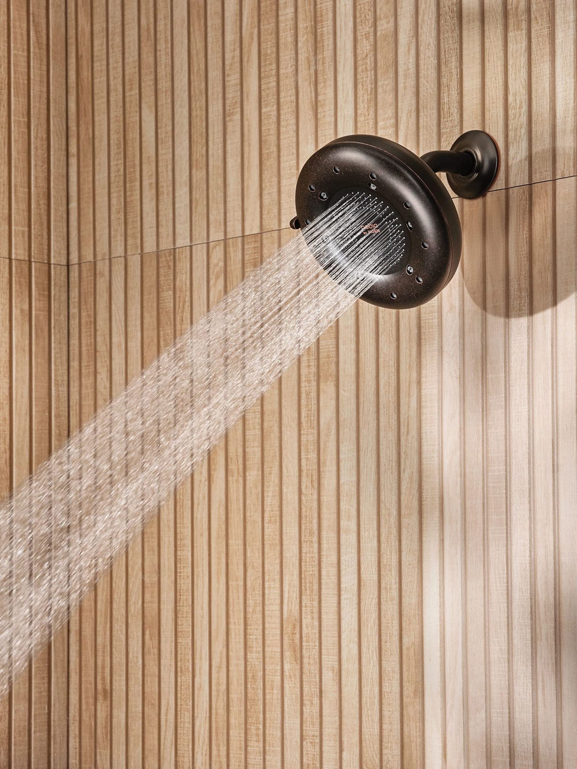 MOEN Quattro N400R0ORB Rainshower Showerhead with Four Unique Shower Experiences in O3il Rubbed Bronze