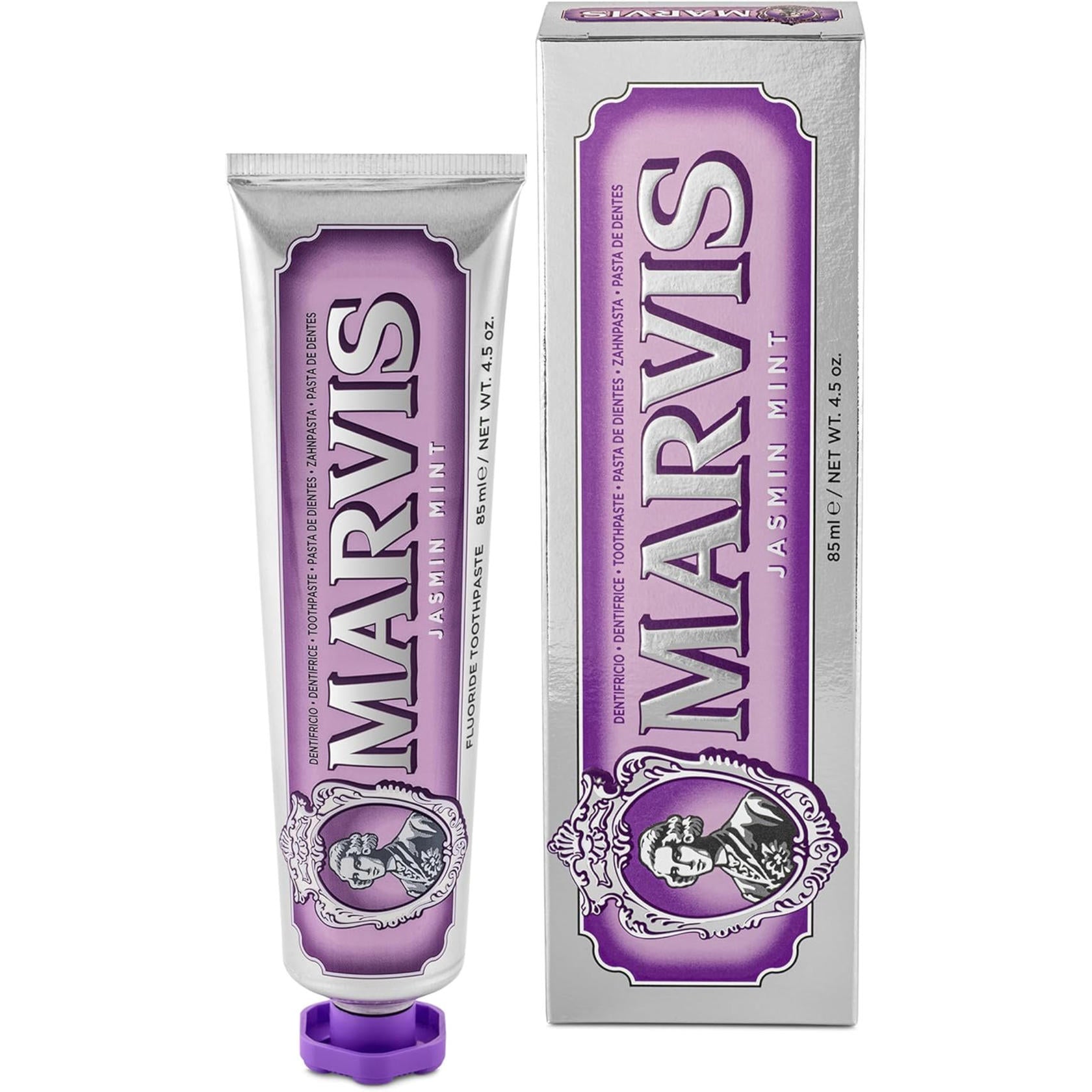 Marvis Toothpaste Whitening Mint, Licorice, Sinuous Lily, Vegan Cruelty-Free 85 ml