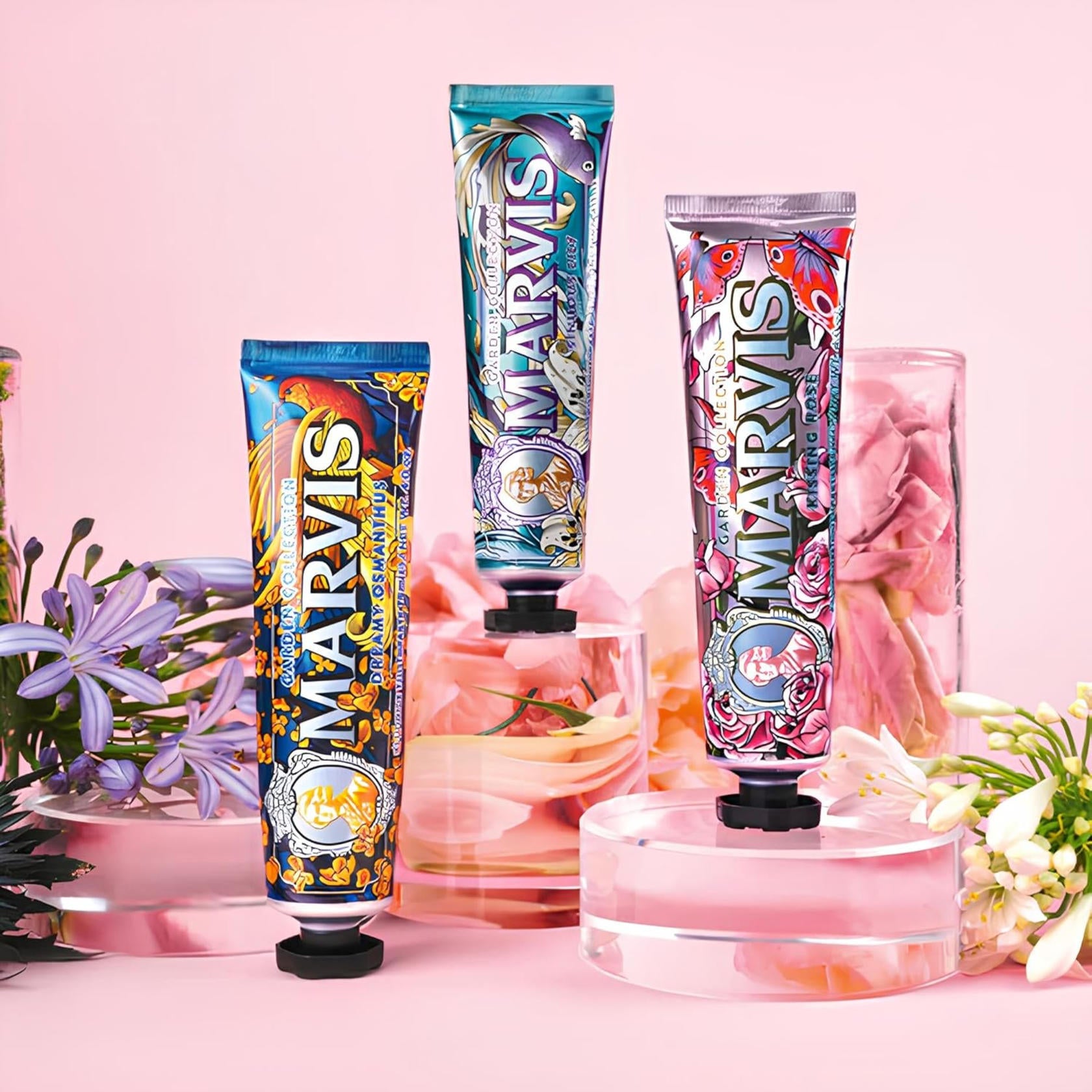 Marvis Toothpaste Whitening Mint, Licorice, Sinuous Lily, Vegan Cruelty-Free 85 ml