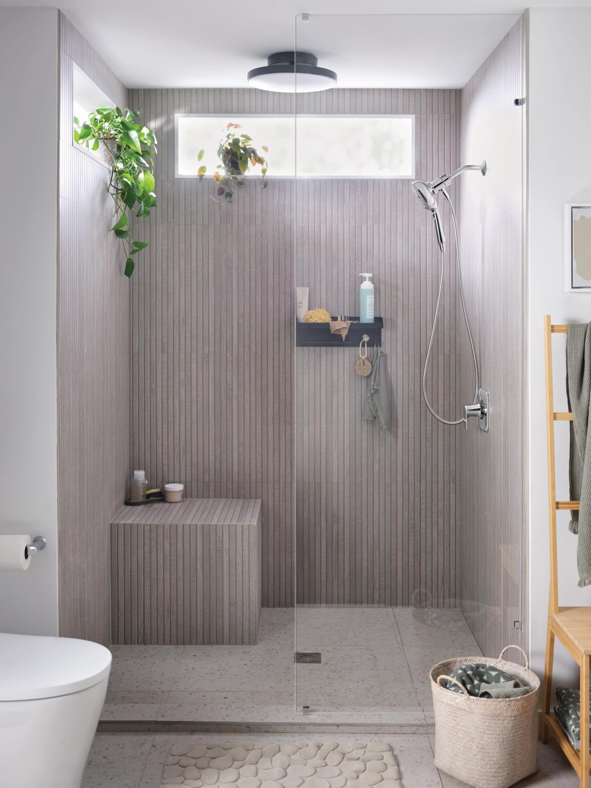 MOEN Verso 220H5 Infiniti Dial Square Handheld Shower, 5-Inch Diameter Spray Head in Chrome