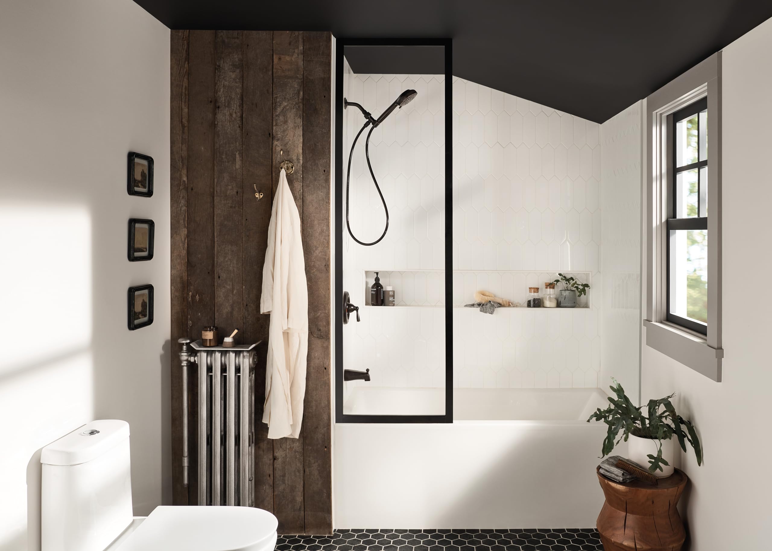 Moen Mediterranean Bronze Hydro Energetix High Pressure Shower Head with Handheld Sprayer Featuring 8 Spray Settings, 200H0BRB
