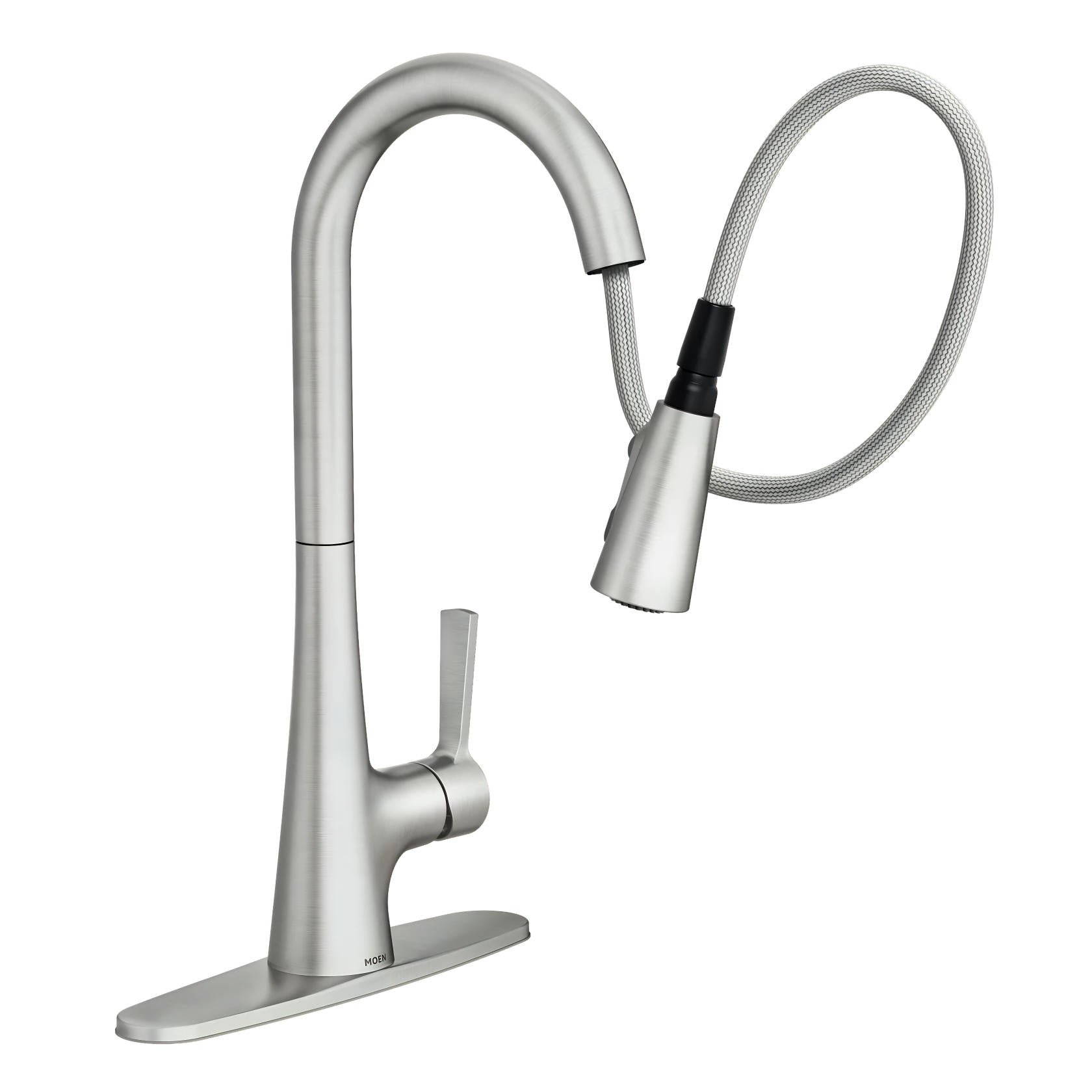 Moen Mikah 87069SRS One-Handle High Arc Pulldown Kitchen Faucet in Spot Resist Stainless
