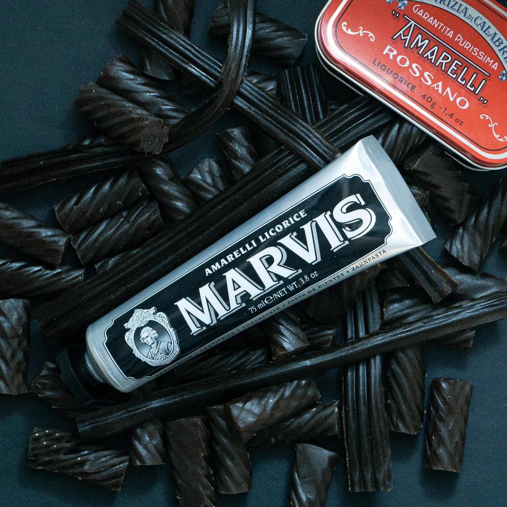 Marvis Toothpaste Whitening Mint, Licorice, Sinuous Lily, Vegan Cruelty-Free 85 ml
