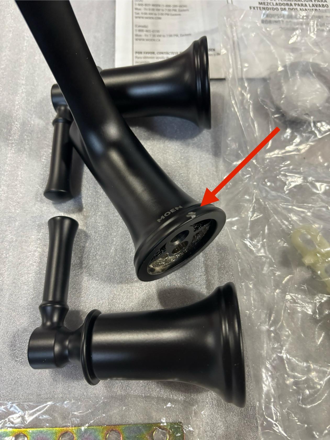 MOEN Dartmoor T6805BL Widespread 2-Handle Bathroom Faucet Trim Kit in Matte Black (Valve Not Included) - Like New