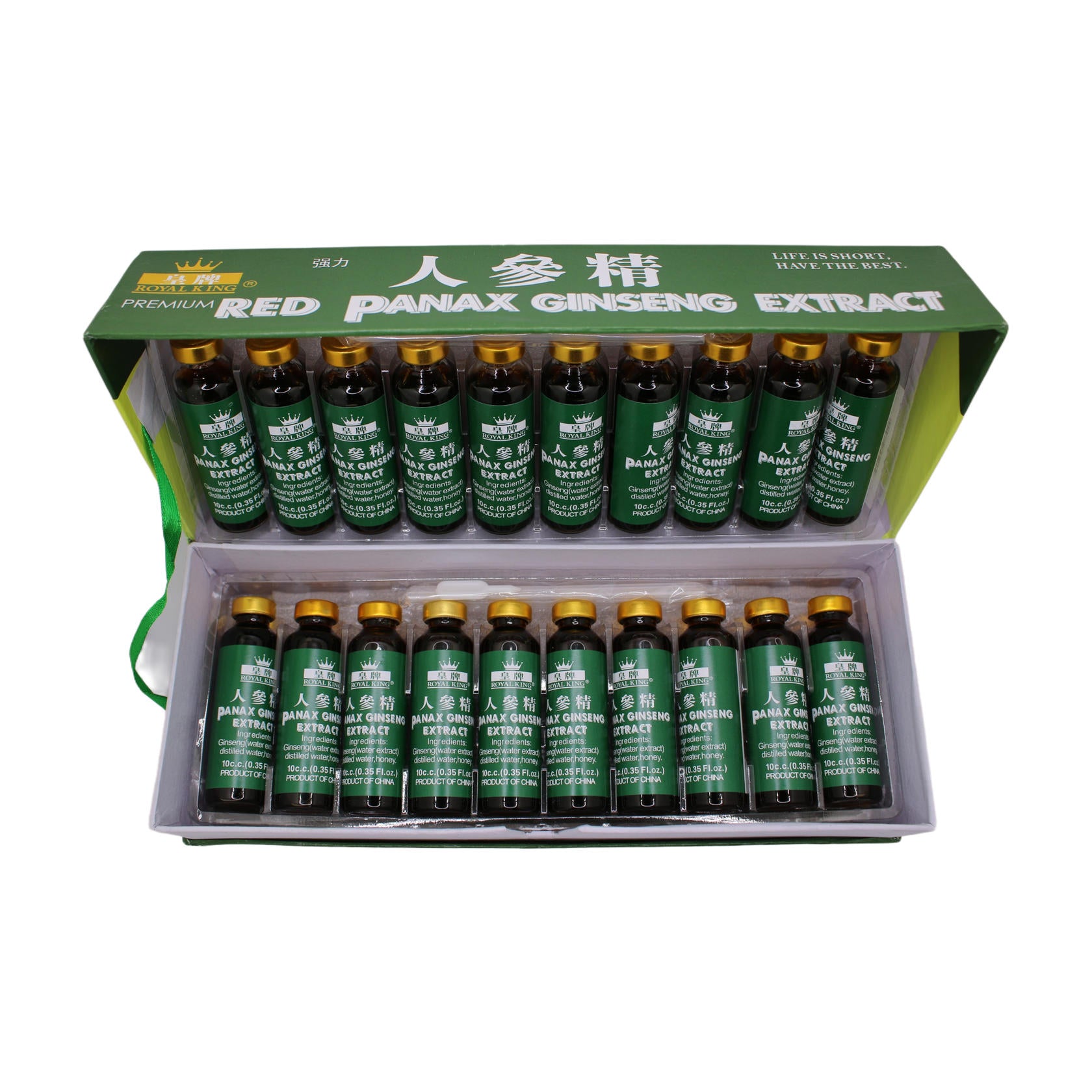 Royal King Red Panax Ginseng Extract 6000mg, 0.33 Fl Oz (Pack of 30)