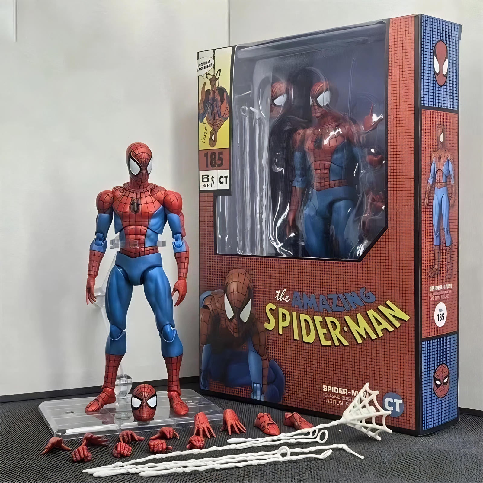 CT Toys Spider-Man Classic Costume Spiderman 6 inch Action Figure Toy