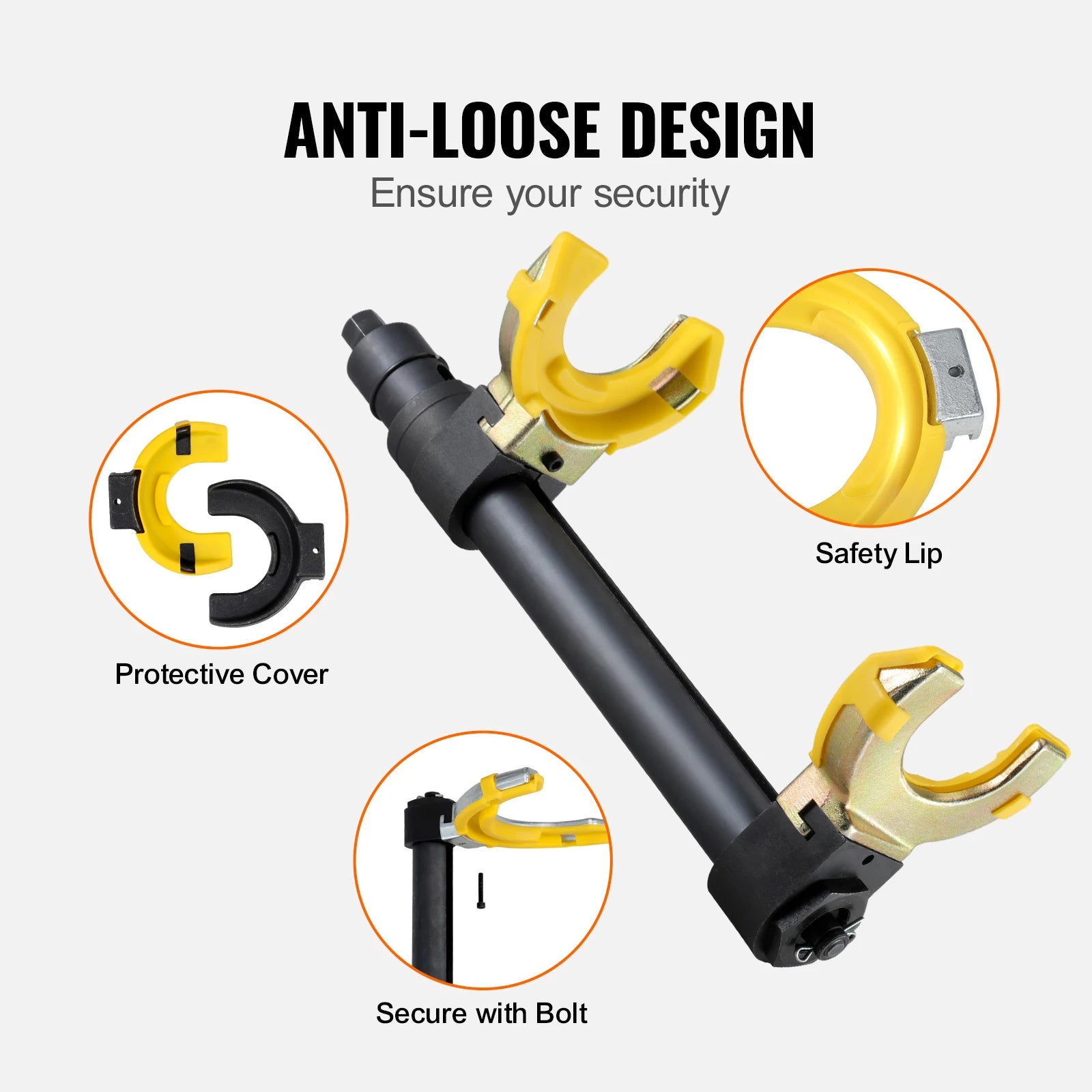 VEVOR Coil Spring Strut Compressor Clamp Struts Shock Absorber Suspension 3 Pcs