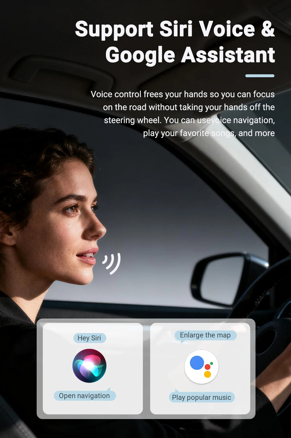 Mini CarPlay AI Box 2-in-1 Wired to Wireless CarPlay & Android Auto Adapter 5GHz WiFi