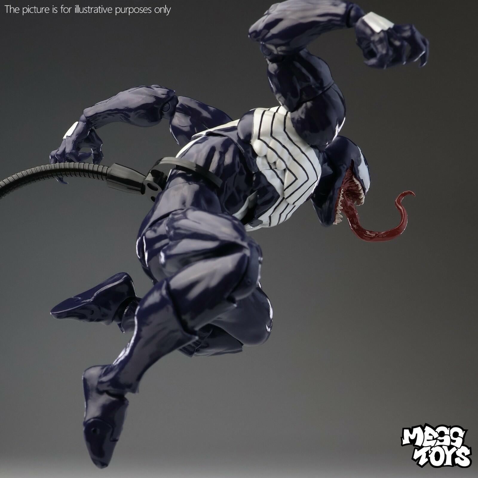 Mess Toys Venom Lethal Neighbor Spider-Man Symbiote 1/12 Action Figure Toy