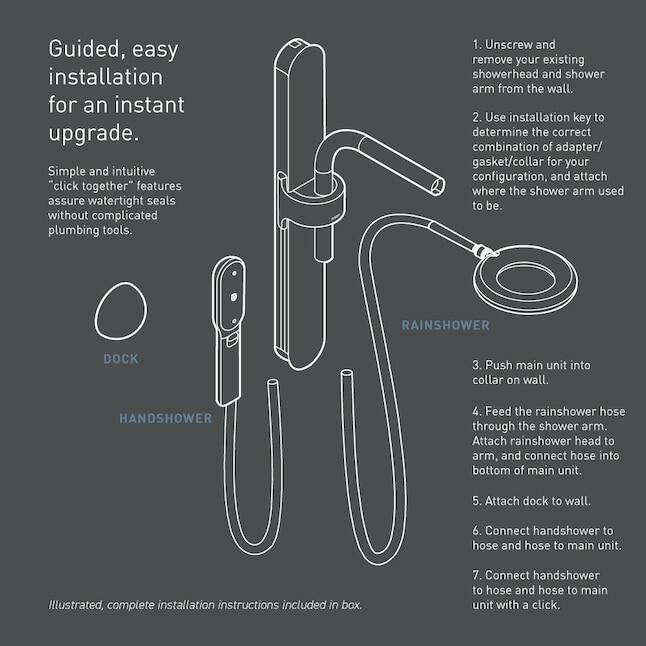 MOEN Nebia N207R0SRN 7.9-Inch One-Function Spa Rainshower in Spot Resist Brushed Nickel