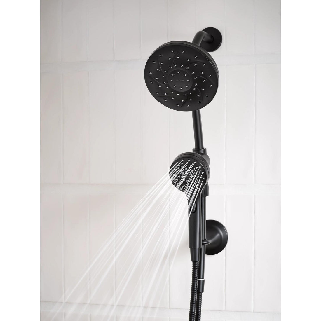 MOEN Engage 28501EPBL Six-Function Showerhead with Handshower in Matte Black