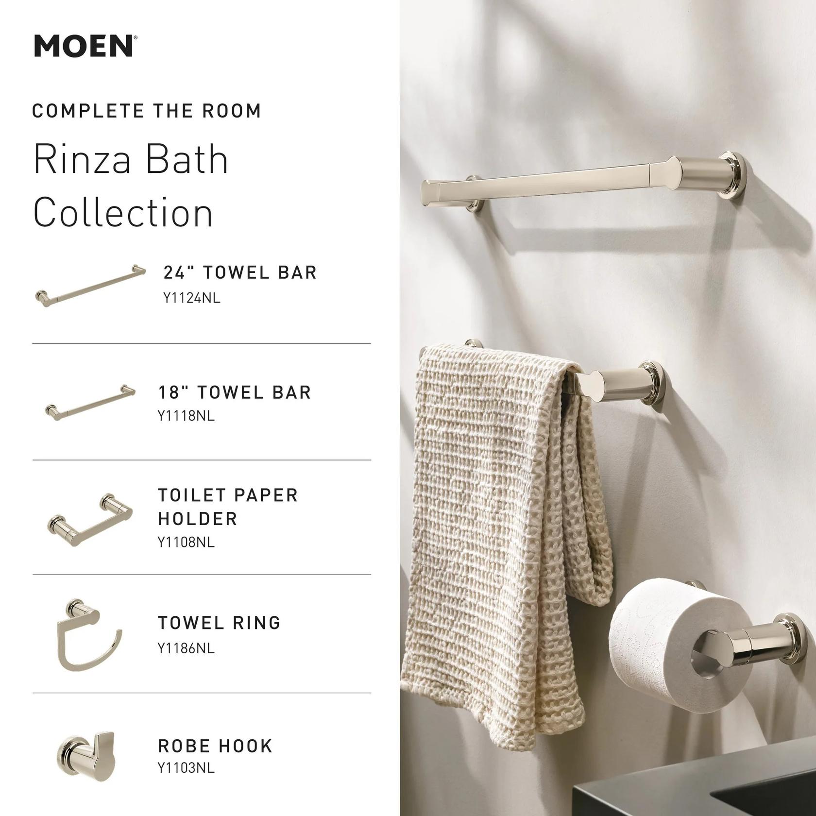 MOEN Rinza 84627SRN One-Handle Bathroom Sink Faucet in Spot Resist Brushed Nickel (Drain Included) - Like New
