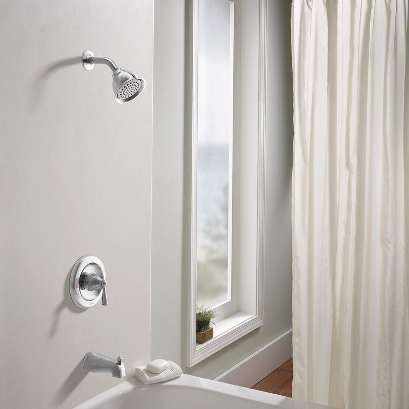 MOEN Banbury 82910 One-Handle Tub and Shower Faucet in Chrome (Valve Included)