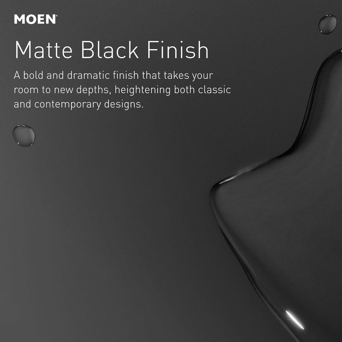 MOEN Glyde UT2842EPBL M-CORE 2-Series 1-Handle Shower Trim Kit in Matte Black (Valve Required)
