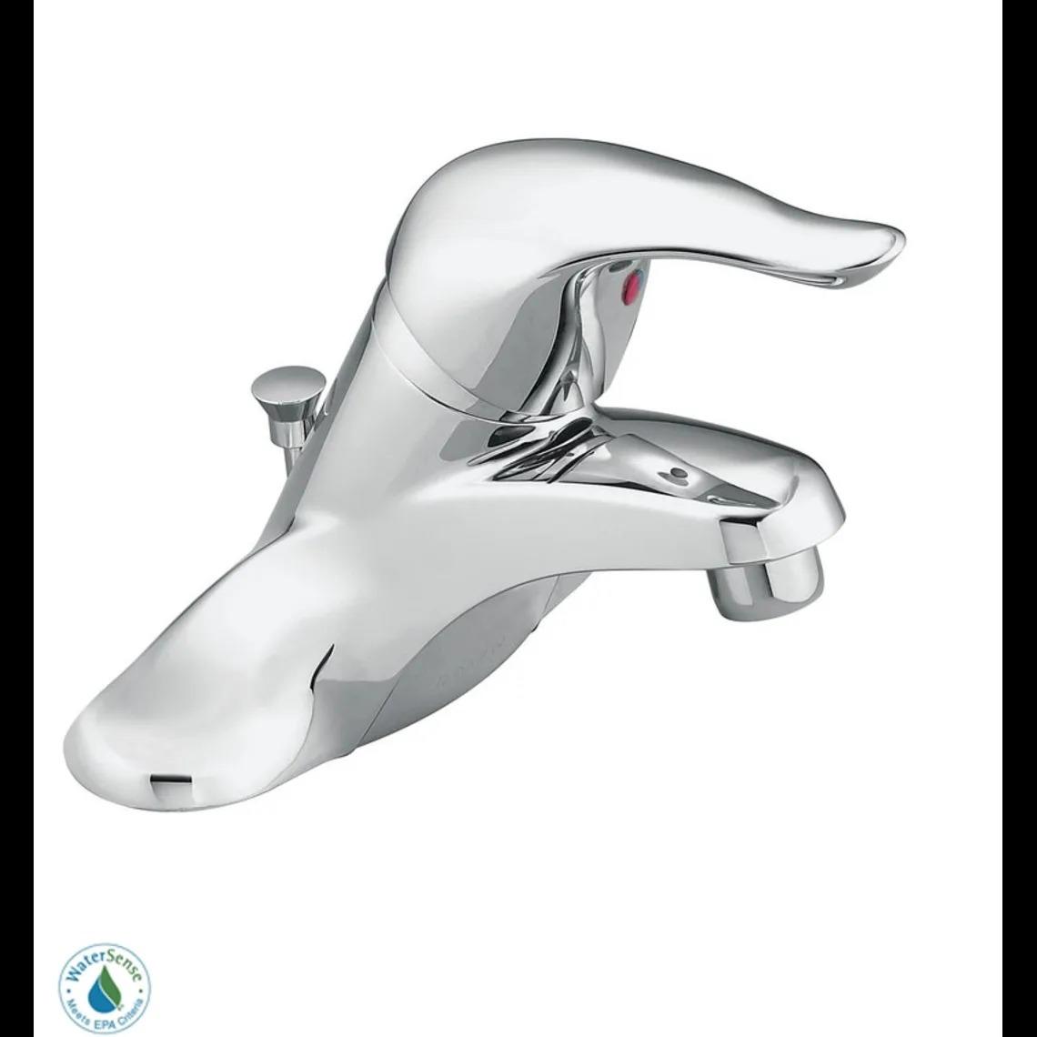 Chateau One Lever Handle Low Arc Bathroom Faucet
