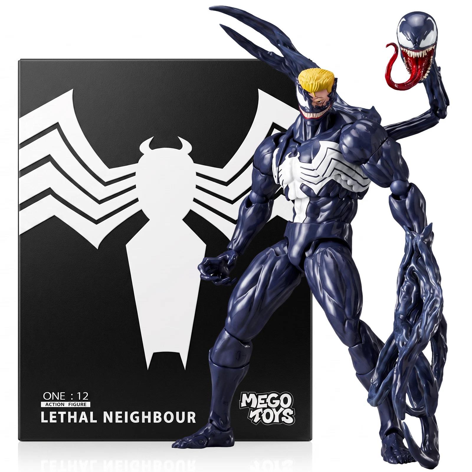 Mess Toys Venom Lethal Neighbor Spider-Man Symbiote 1/12 Action Figure Toy