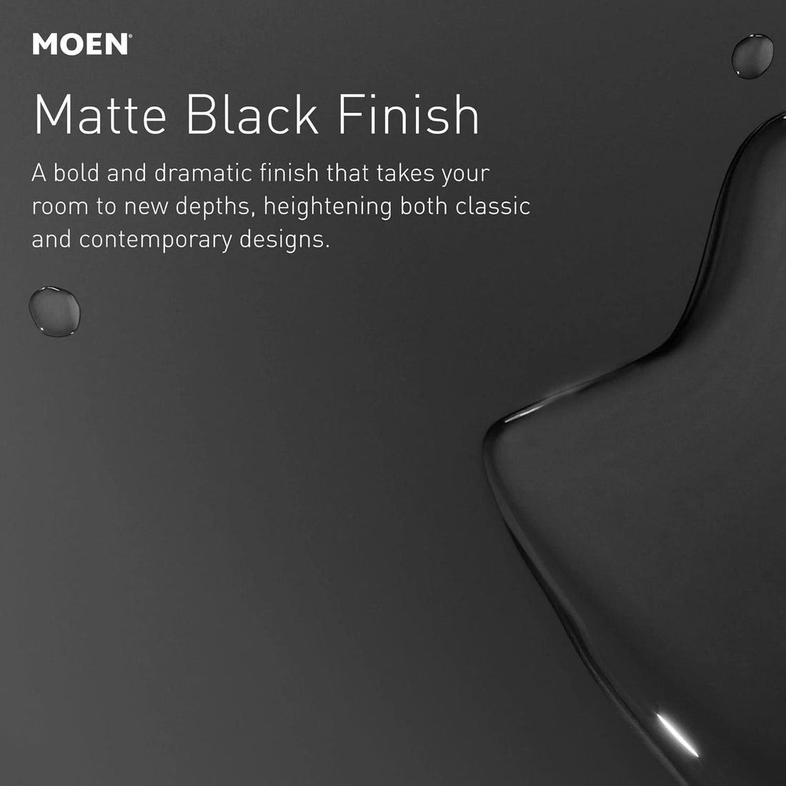 MOEN Jase T2342EPBL One-Handle Posi-Temp Shower Trim with 8" Rainshower in Matte Black (Valve Required)