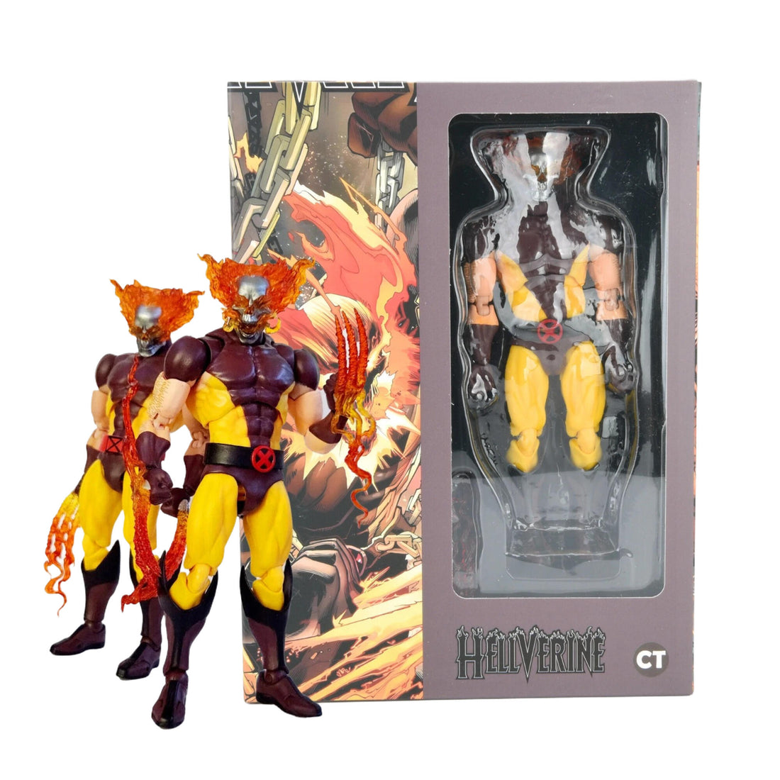 CT Toys Wolverine Hellverine X-Men Comic Version w/Accessory 6" Action Figure