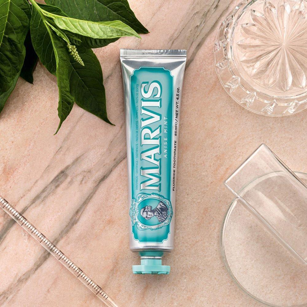 Marvis Toothpaste Whitening Mint, Licorice, Sinuous Lily, Vegan Cruelty-Free 85 ml