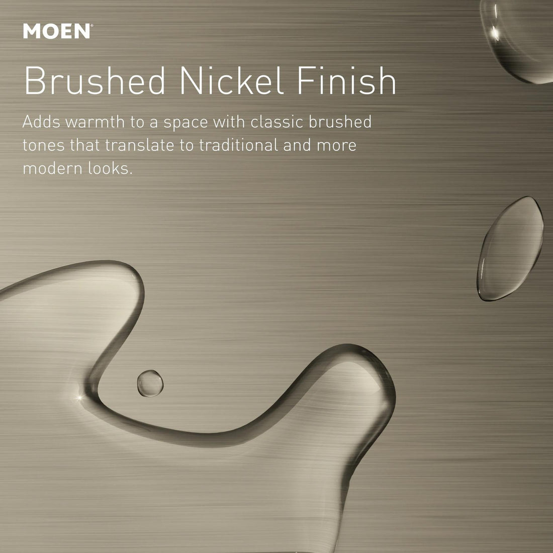 MOEN Brantford T2252EPBN Posi-Temp Rain Shower Single-Handle Shower Faucet Trim Kit in Brushed Nickel (Valve Required)