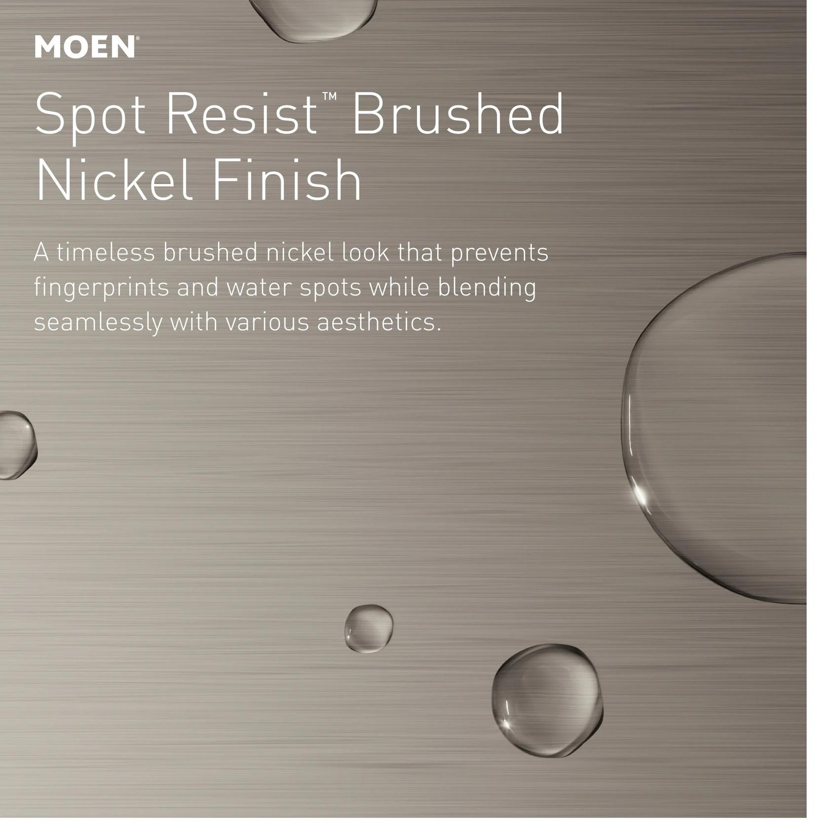 MOEN Halle 84972SRN 8 in. Widespread 2-Handle High-Arc Bathroom Faucet in Spot Resist Brushed Nickel