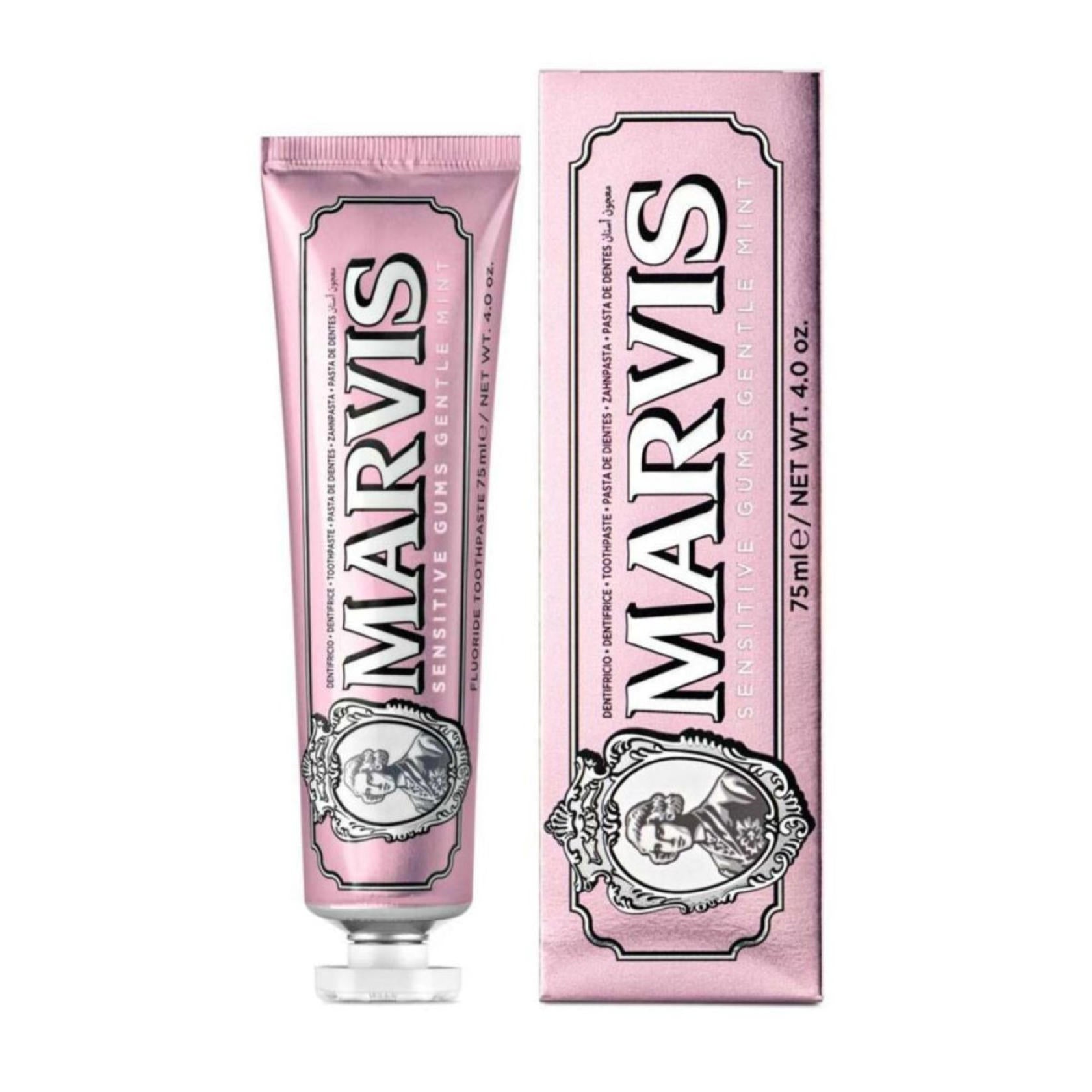 Marvis Toothpaste Whitening Mint, Licorice, Sinuous Lily, Vegan Cruelty-Free 85 ml