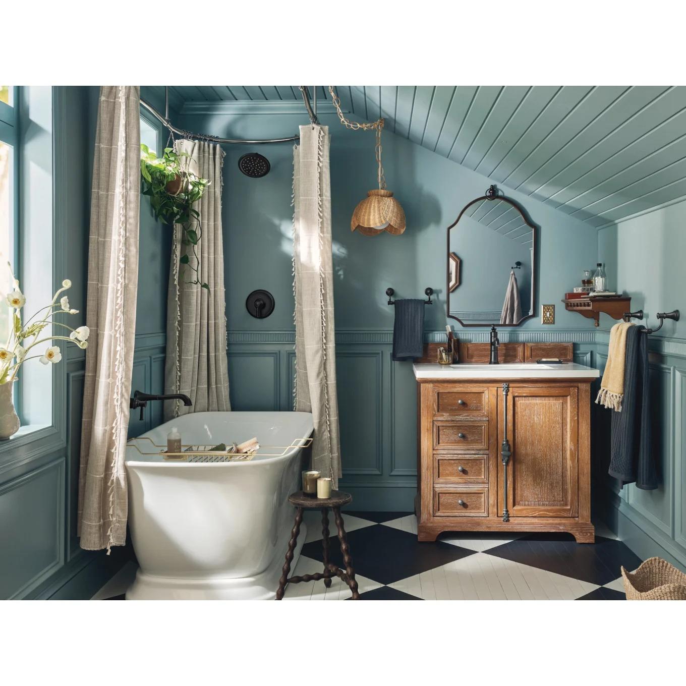 MOEN Belfield WT9021BN 10-in Single Handle Wall Mount Filler Tub Faucet in Brushed Nickel