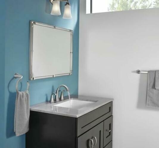 MOEN Oxby WS84661SRN Widespread Bathroom Faucet in Spot Resist Brushed Nickel