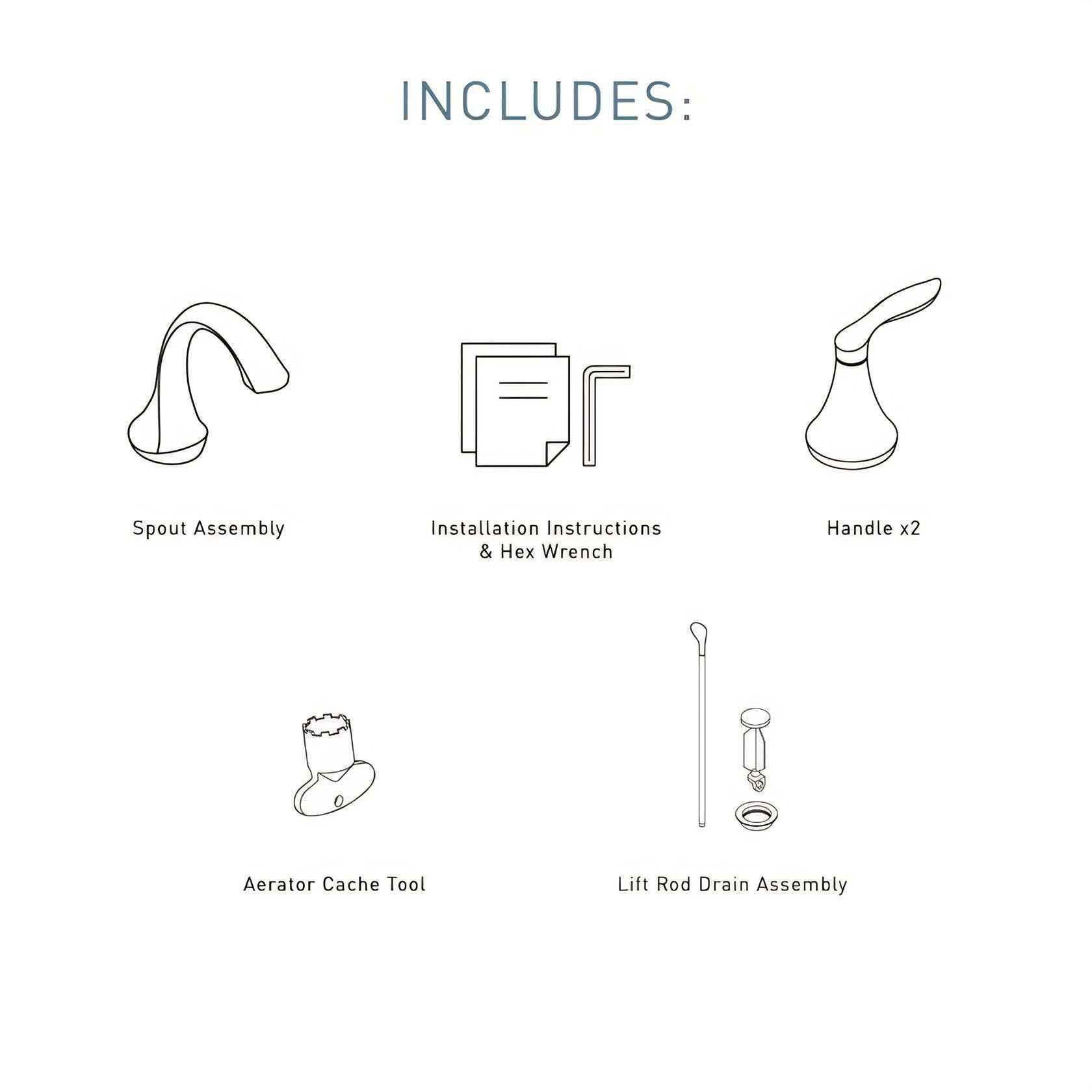 MOEN Eva T6420ORB 8 in. Widespread 2-Handle High-Arc Bathroom Faucet Trim Kit in Oil Rubbed Bronze (Valve Not Included)