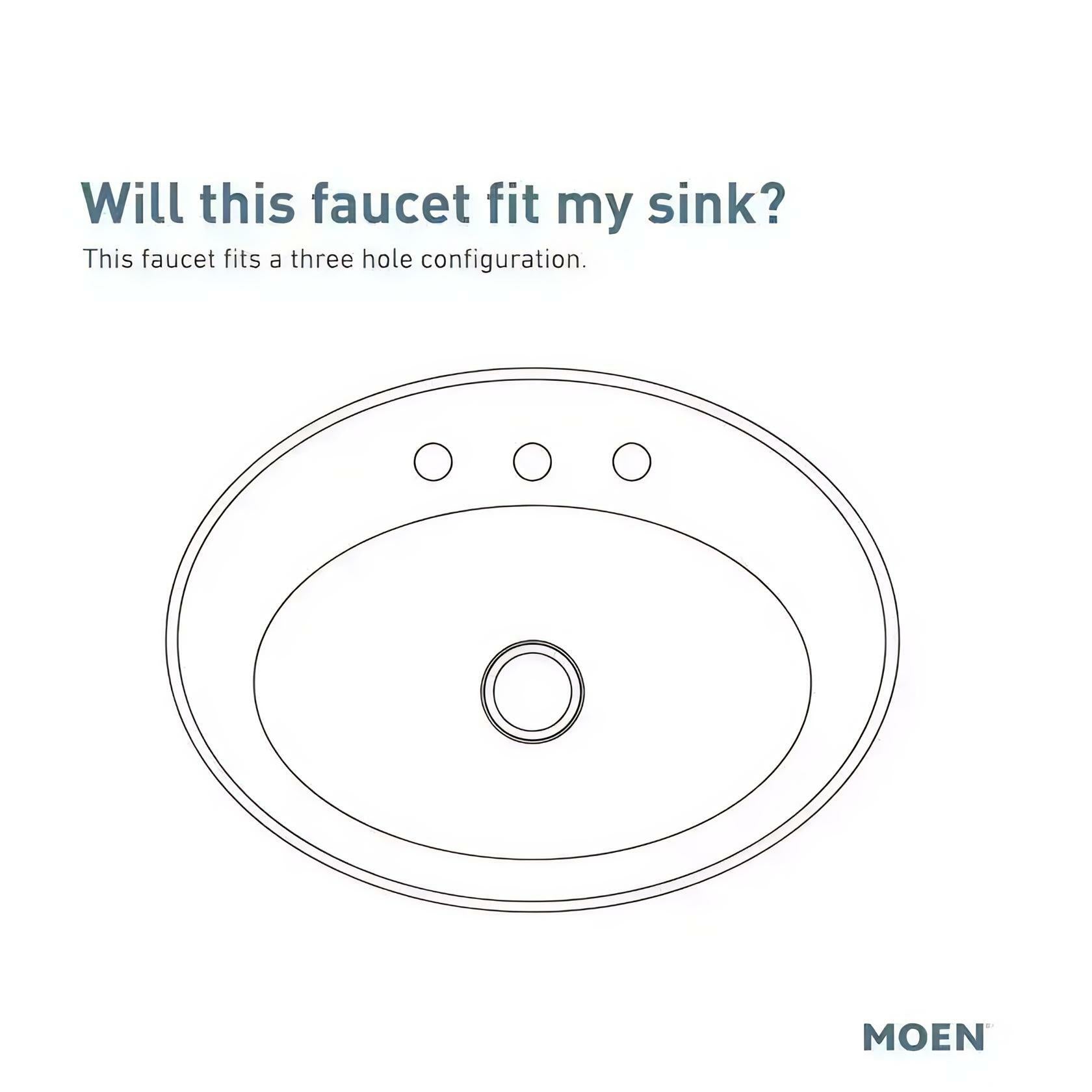 MOEN Banbury 84943BL Centerset Double Handle High-Arc Bathroom Faucet in Matte Black