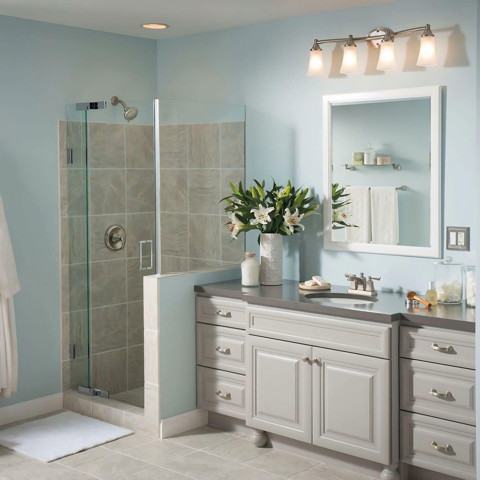 MOEN Conway WS84922SRN Two-Handle Centerset Bathroom Faucet with Drain Assembly in Spot Resist Brushed Nickel