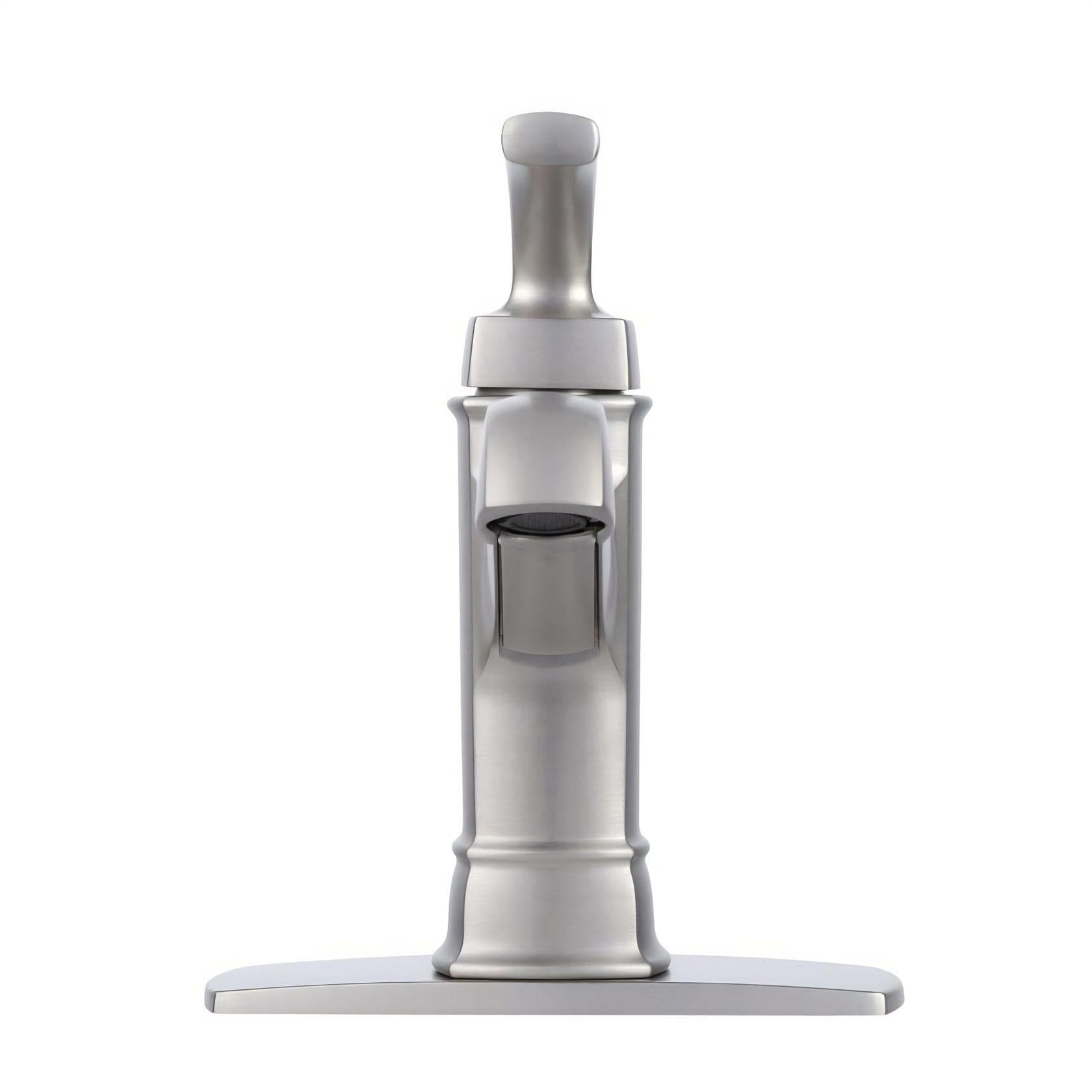 MOEN Hensley WS84414MSRN Single Hole Single-Handle Bathroom Faucet in Spot Resist Brushed Nickel