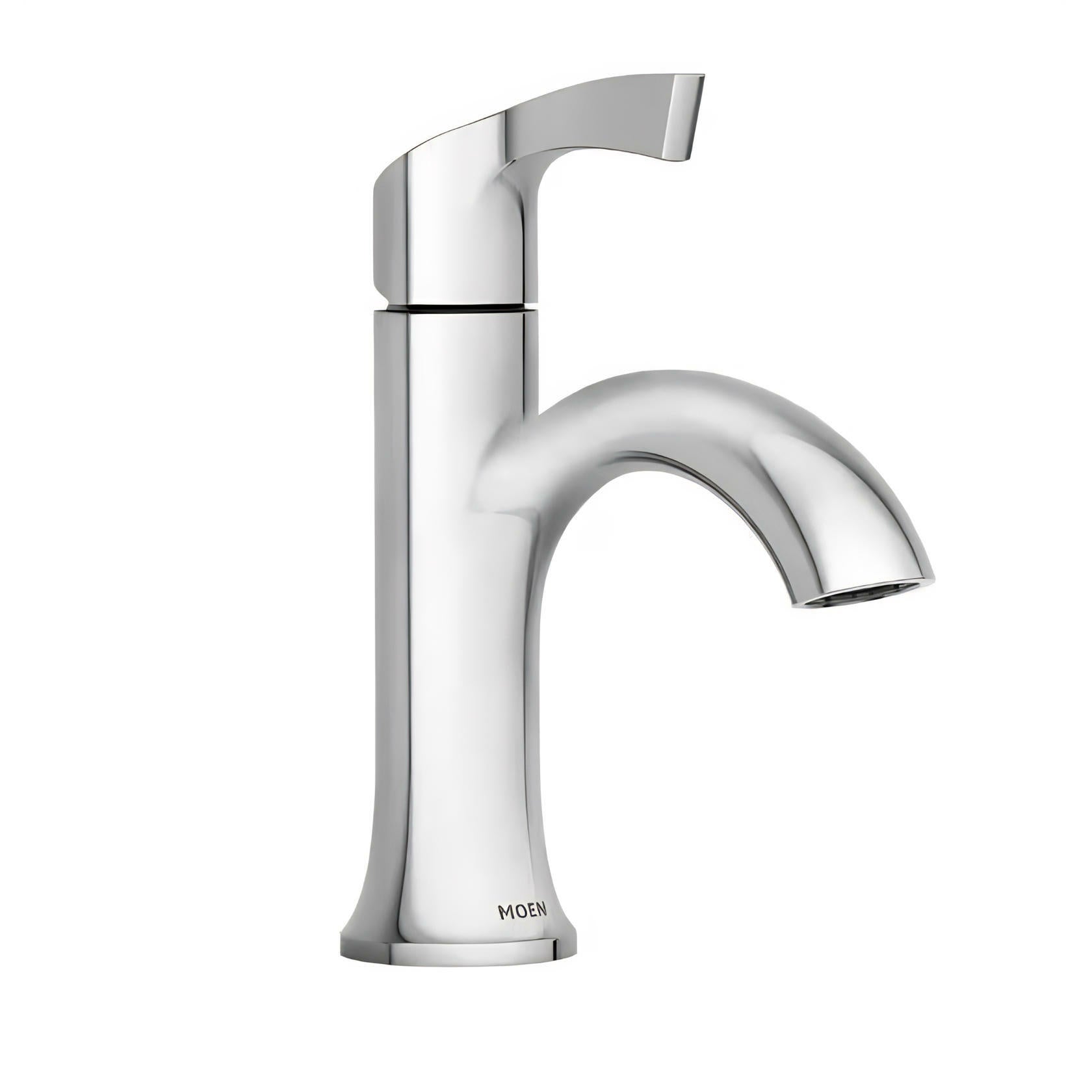 MOEN Korek 84466 Single Handle Single Hole Bathroom Faucet in Chrome