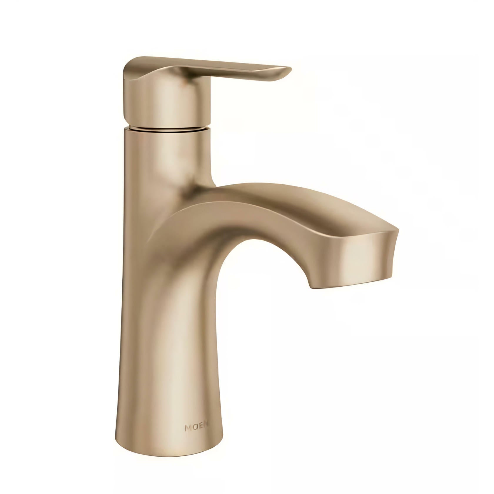 MOEN Findlay 84516BZG Single-Handle Single-Hole Bathroom Faucet in Bronzed Gold