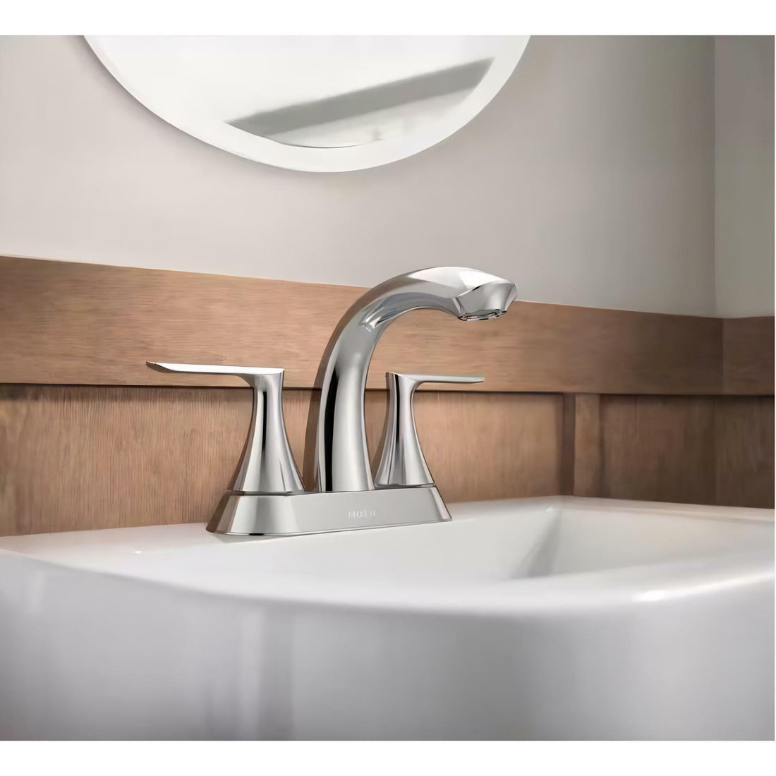 MOEN Findlay 84515 Centerset Double-Handle Bathroom Faucet in Chrome