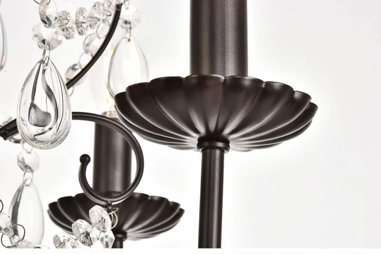 Elegant Lighting Living District Blaise 5-Light Transitional Metal Pendant in Oil Rubbed Bronze - Like New