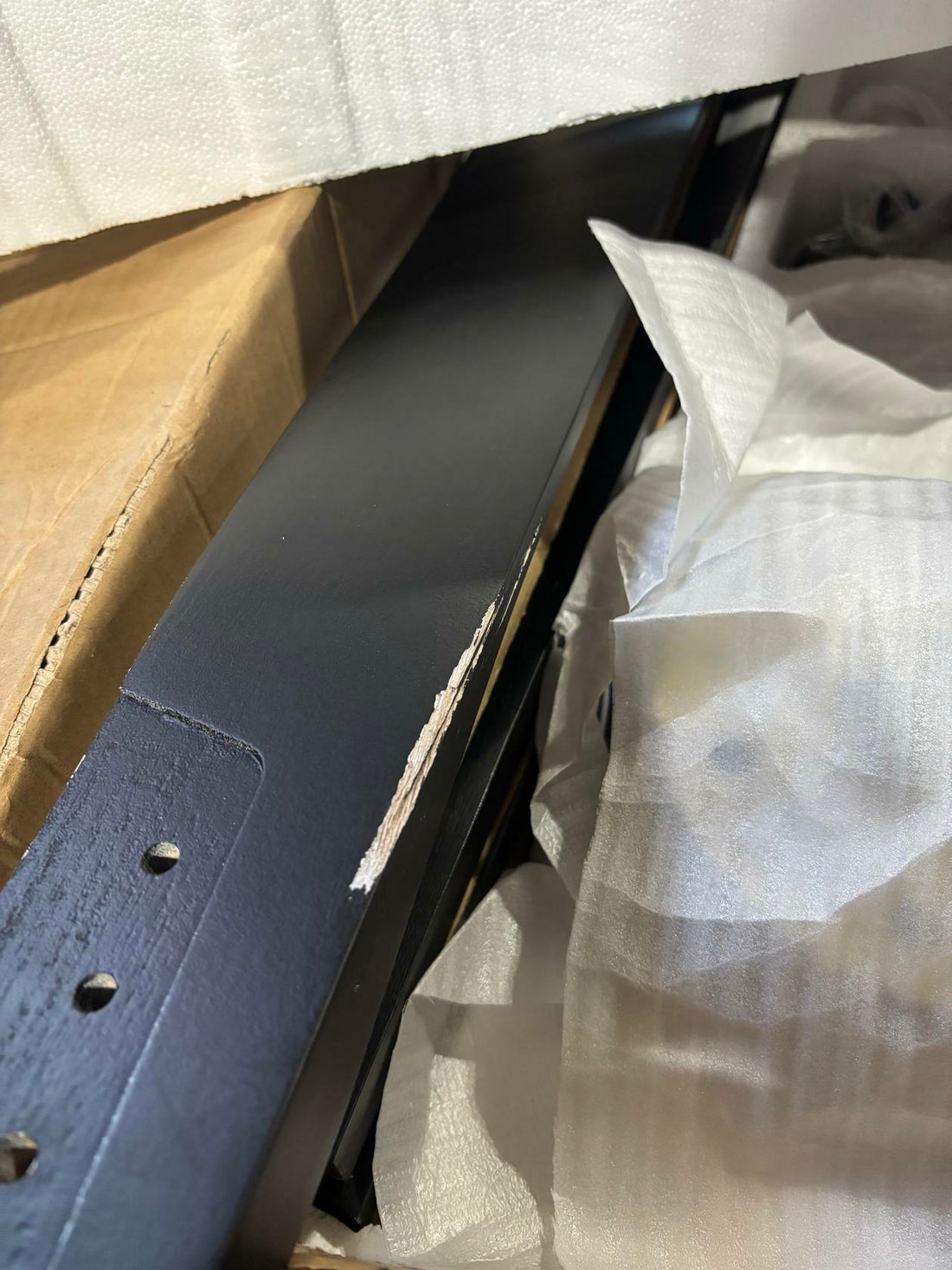 WINGBO 64 Inch DC Ceiling Fan with Lights and Remote Control, 5 Reversible Carved Wood Blades, 6-Speed Noiseless DC Motor, Modern Ceiling Fan in Brass Finish with Balck Blades, ETL Listed - Like New