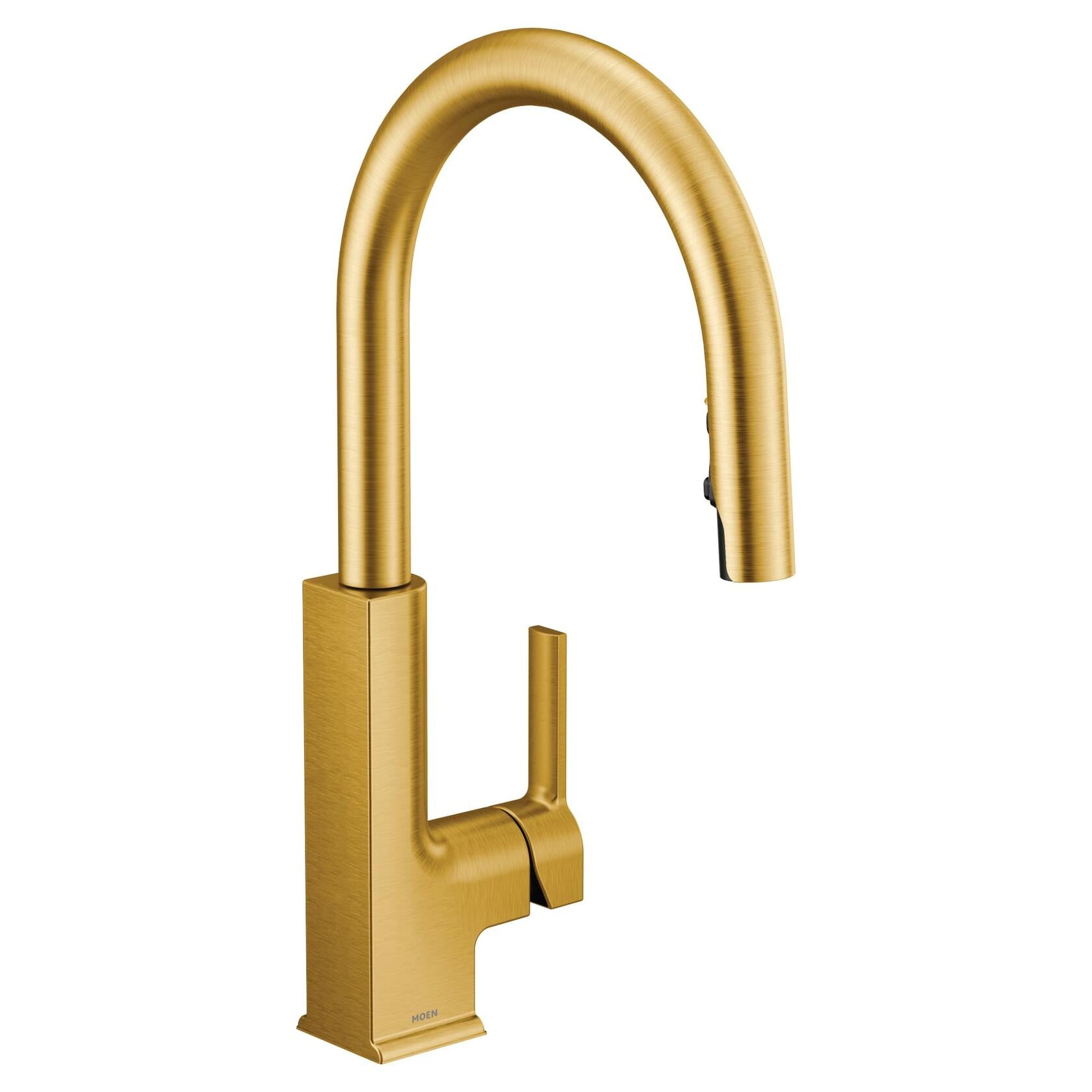 MOEN STo S72308BG Single-Handle Pull-Down Sprayer Kitchen Faucet with Reflex in Brushed Gold