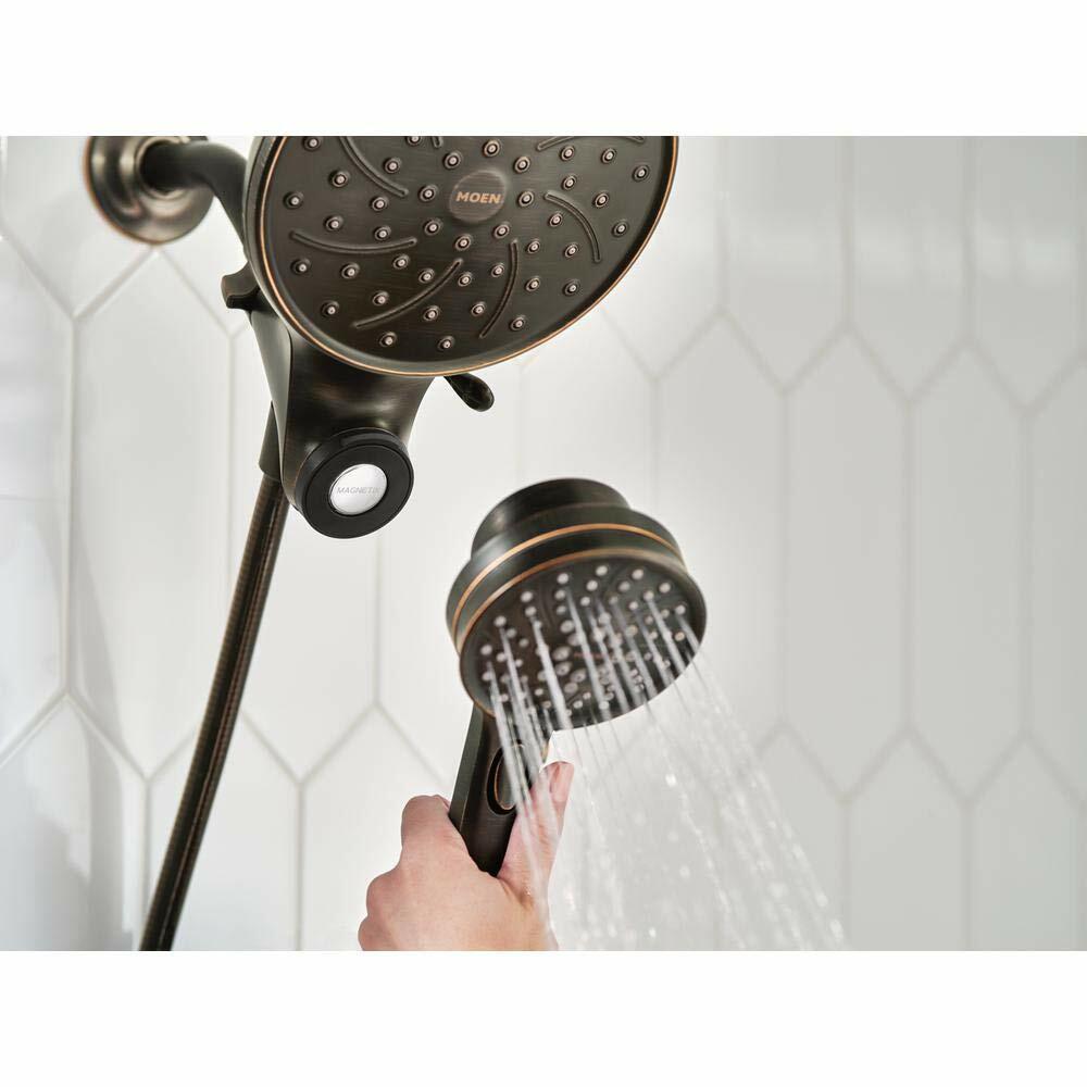 MOEN Brecklyn 82610BRB Single Handle 6-Spray Shower Faucet 1.75 GPM in Mediterranean Bronze (Valve Included)