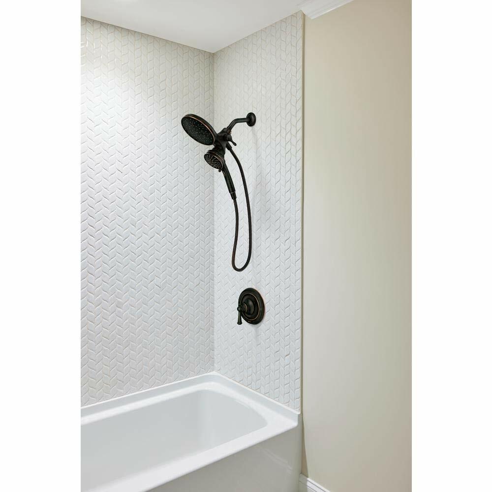 MOEN Brecklyn 82610BRB Single Handle 6-Spray Shower Faucet 1.75 GPM in Mediterranean Bronze (Valve Included)