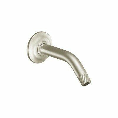 MOEN S122BN Premium 8-Inch Standard Shower Arm with Matching Flange Included, Brushed Nickel