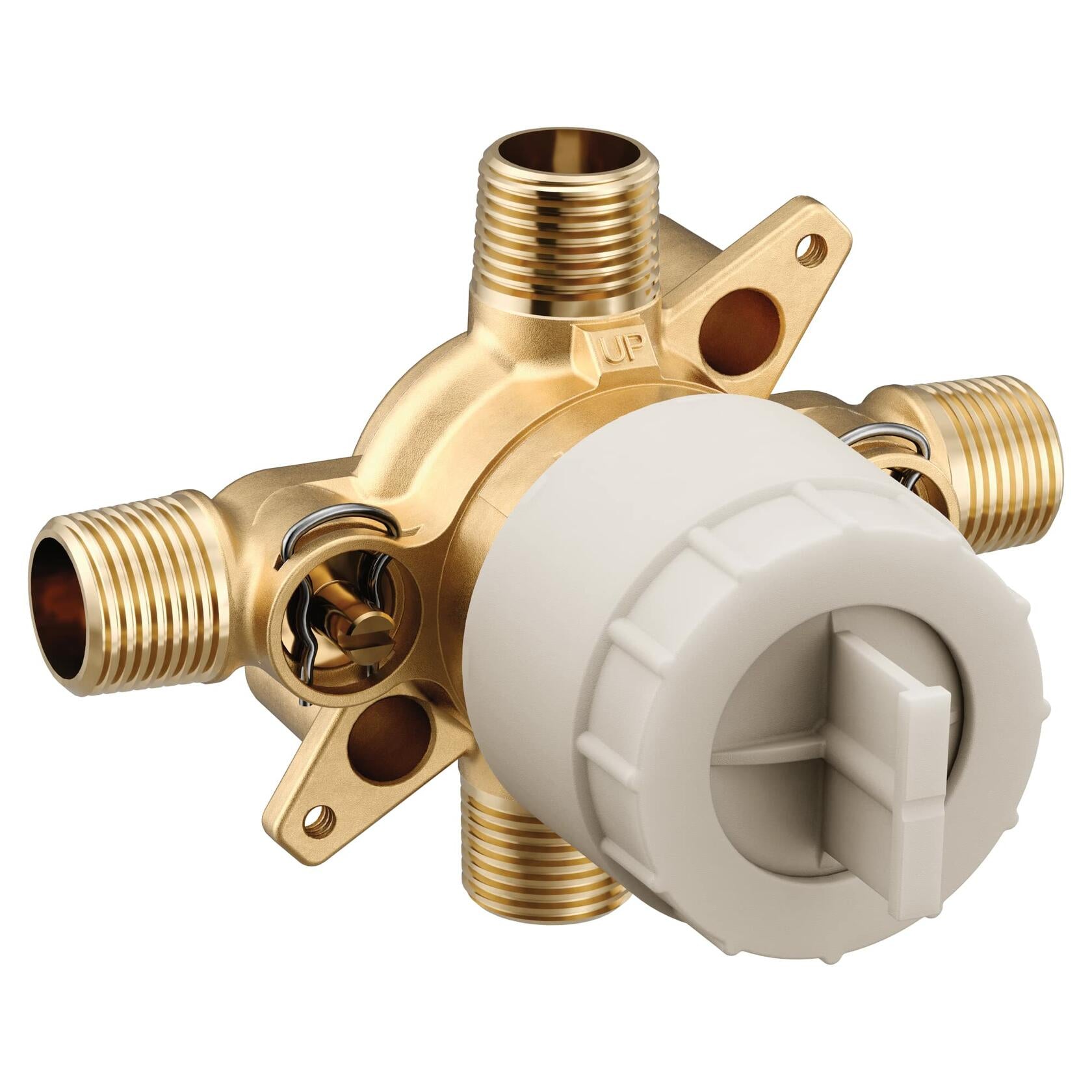 MOEN M-CORE U140CIS 4-Port Tub and Shower Pre-Fabricated Mixing Valve with CC/IPS Connections and Stops
