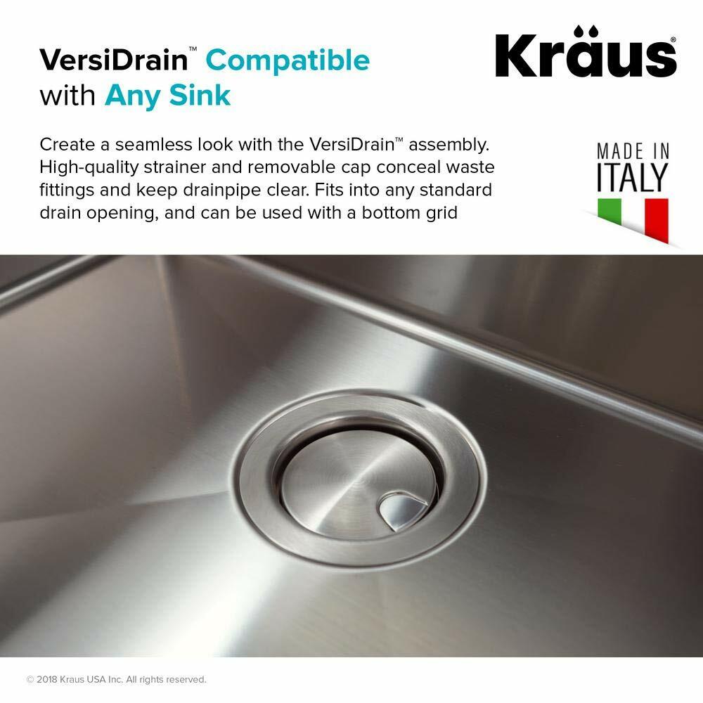 KRAUS CapPro Removable Decorative Drain Cover