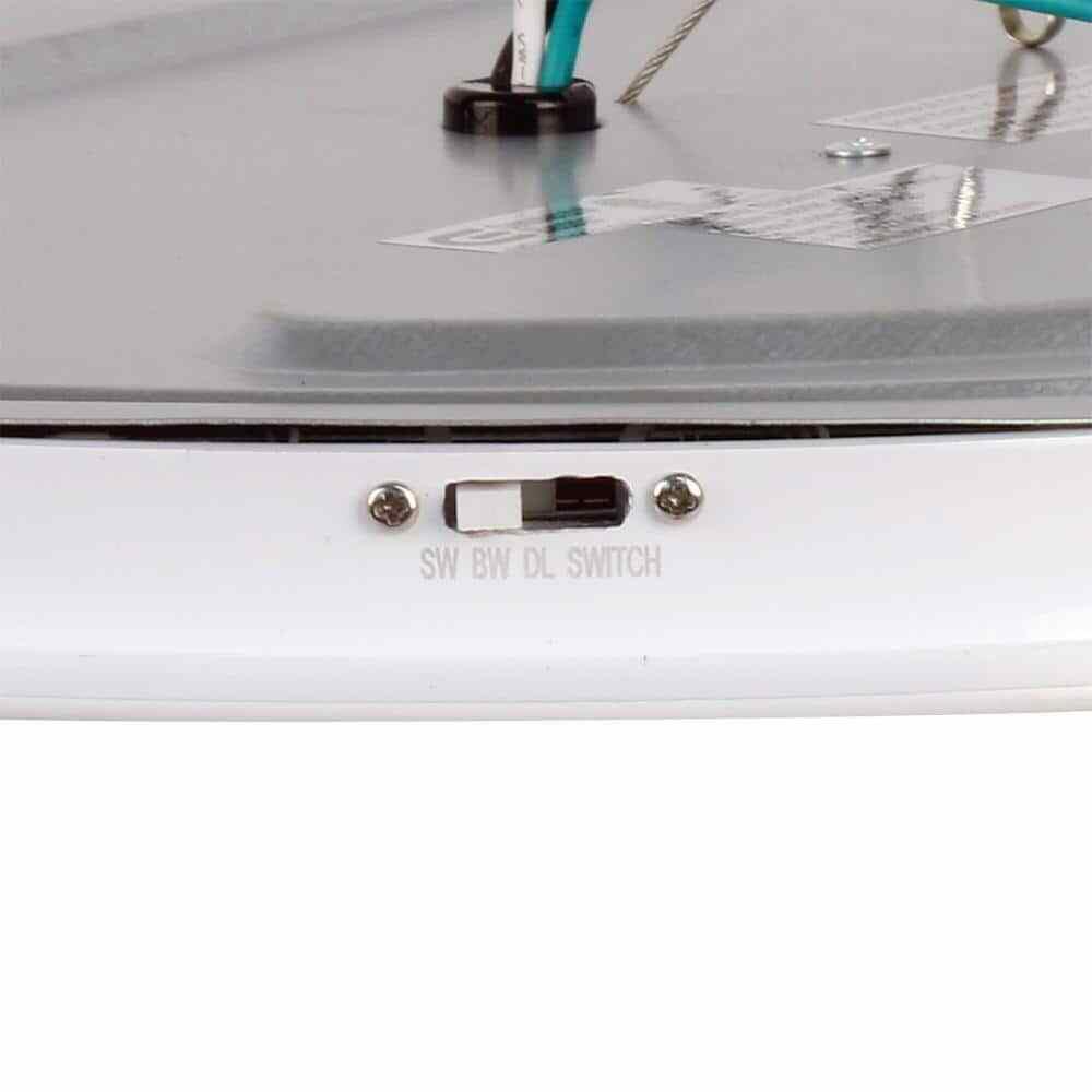 Commercial Electric 15 in. 22.5-Watt White Integrated LED 1650 Lumens Edge-Lit Round Flat Panel Flush Mount Ceiling Light w/Color Changing